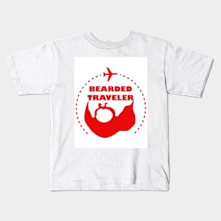 Bearded Traveler Kids T-Shirt